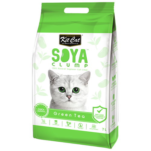  Kit Cat SoyaClump Soybean Litter Green Tea         - 7    -     , -,   