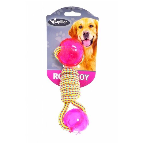  Papillon        , 17  Weaving rope toy with TRP 17cm 100 - 110 g, yellowpink (348) 140848 | Weaving rope toy with TRP 17cm 100 - 110 g, yellowpink (348), 0,1    -     , -,   