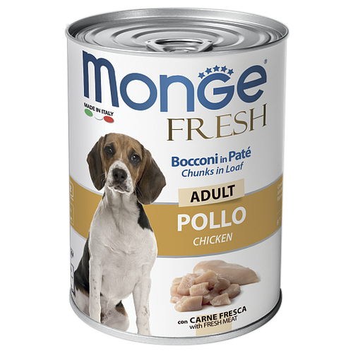   MONGE Dog Fresh Chunks in Loaf      400   -     , -,   