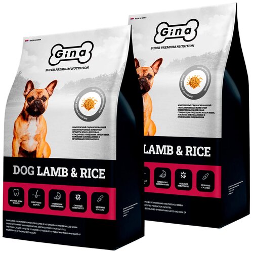  GINA ADULT DOG LAMB & RICE           01616 (1 + 1 )   -     , -,   