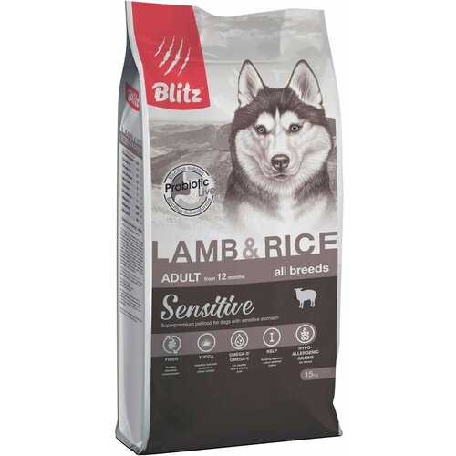  BLITZ ADULT DOG Lamb&Rice    ,   , 15 .   -     , -,   