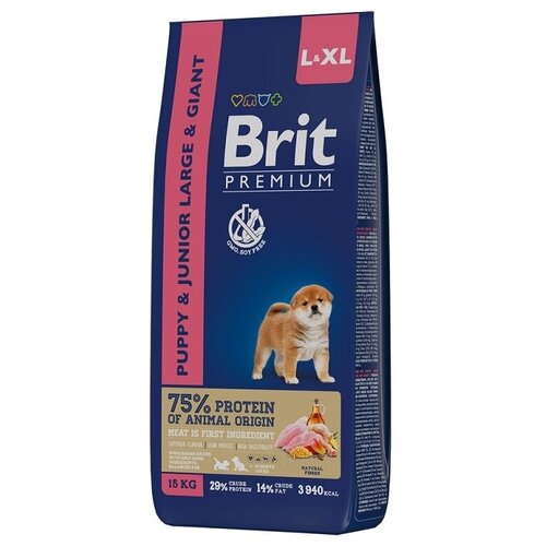  Brit Premium Dog Pupp&Junior Large and Giant 15  2  ./. ... .   -     , -,   