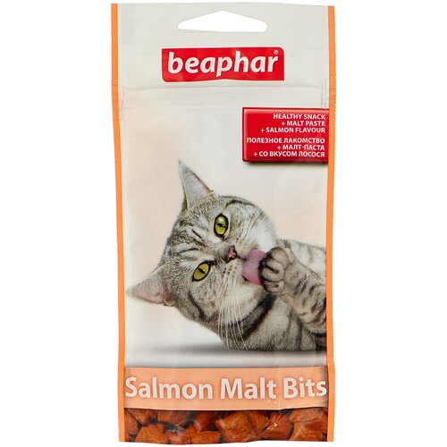 ���� ��������� ��� �����  Beaphar Salmon Malt Bits, 35 �, ������ ������