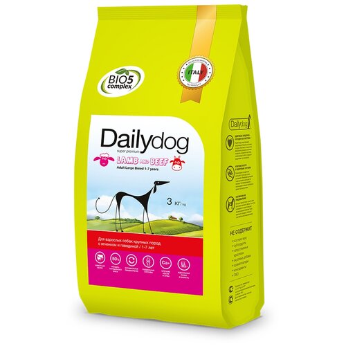  Dailydog Classic Line Adult Large Breed Lamb and Beef         3    -     , -,   