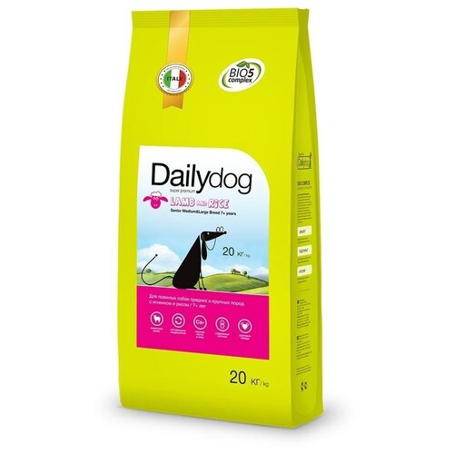  Dailydog Classic Line Senior Medium Large Breed Lamb and Rice            3    -     , -,   