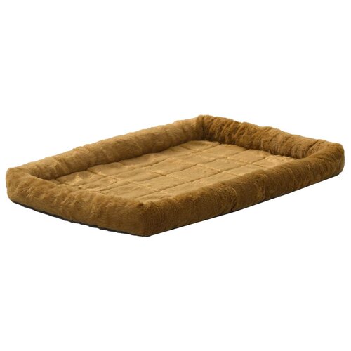       Midwest QuietTime Faux Fur Deluxe Bolster 91588  cinnamon 92  60  8  