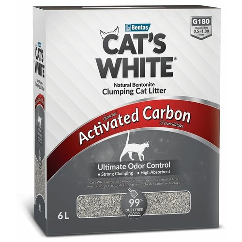  CAT'S WHITE ACTIVATED CARBON BOX          (6 )