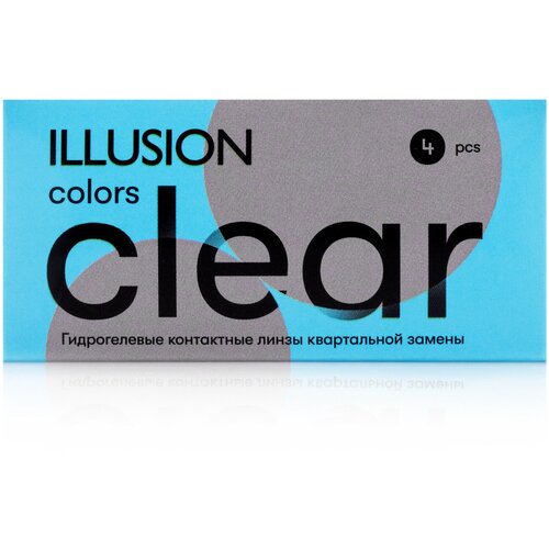 ���� ���������� ����� ILLUSION Colors Clear, 4 ��., R 8,6, D -3,75, ������ ������