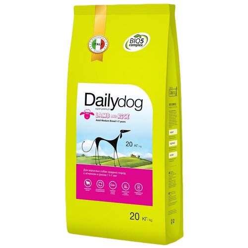  DAILYDOG Adult medium breed lamb and rice      ,     (20 )   -     , -,   