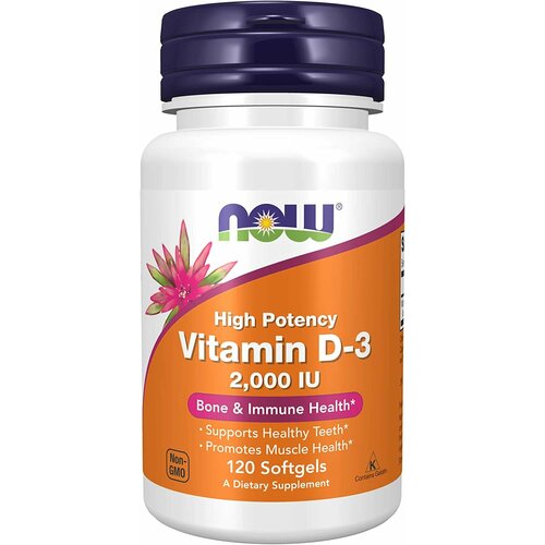���� NOW Vitamin D3 2000 120 softgels (��� �3), ������ ������