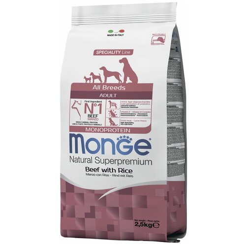  MONGE DOG Monoprotein All Breeds Beef&Rice   /      -     , -,   