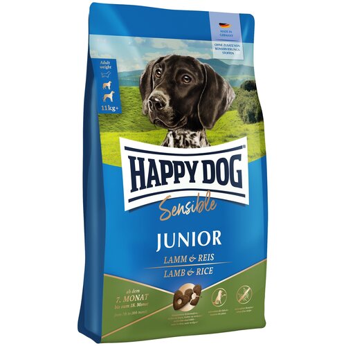    Happy Dog Sensible Junior Lamb & Rice    7      1   -     , -,   