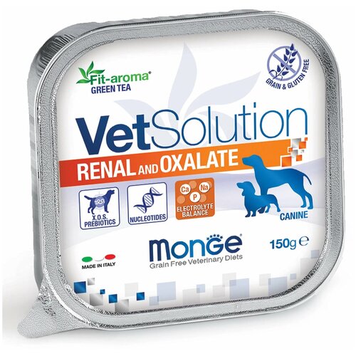  Monge VetSolution Dog Renal and Oxalate        150  x 24    -     , -,   