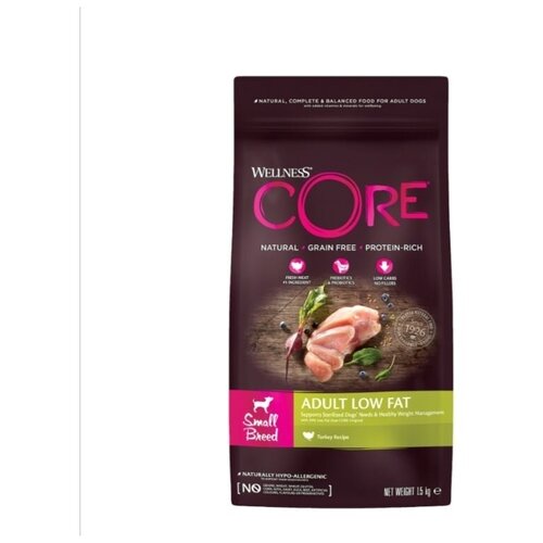  Wellness Core Low Fat Adult Small Breed         (1.5 )      -     , -,   