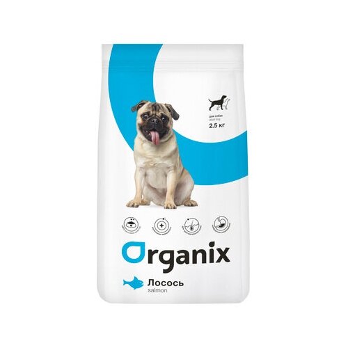  Organix          (Adult Dog Salmon) | Adult Dog Fresh Salmon 2,5  10811 (2 )   -     , -,   