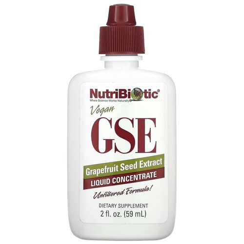 ���� ����� NutriBiotic GSE Grapefruit Seed Extract, 90 �, 59 ��, ������ ������