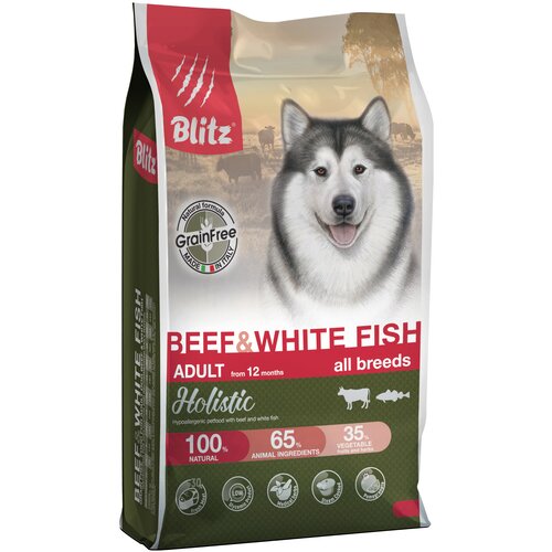   Blitz Holistic Beef & White Fish ()  ,    , 500    -     , -,   