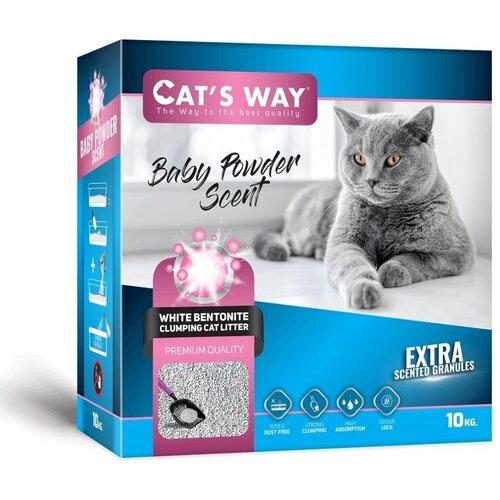  Cats way Box White Cat Litter With Babypowder         11,7  ( ) - 10 