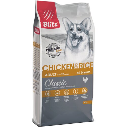  BLITZ CLASSIC ADULT ALL BREEDS CHICKEN & RICE          (2 )   -     , -,   