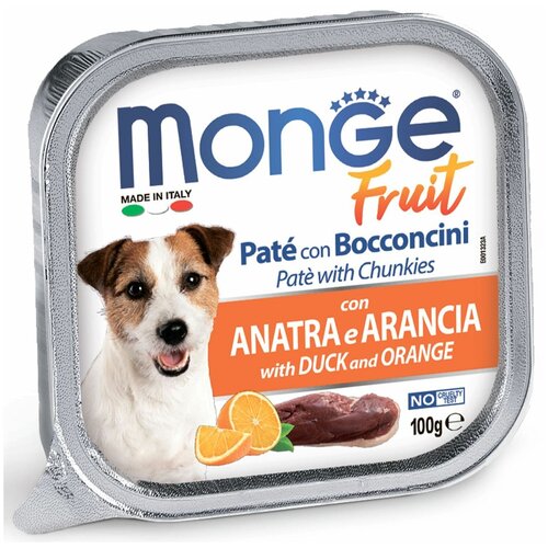      Monge Fruit Dog PATE & BOCCONCINI con ANATRA e ARANCIA, , c , 24 .  100  ()   -     , -,   