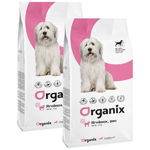  ORGANIX ADULT DOG LARGE BREED LAMB & RICE          (2,5 + 2,5 )   -     , -,   