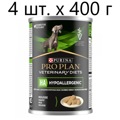      Purina Pro Plan Veterinary Diets HA Hypoallergenic,       ., 24 .  400   -     , -,   